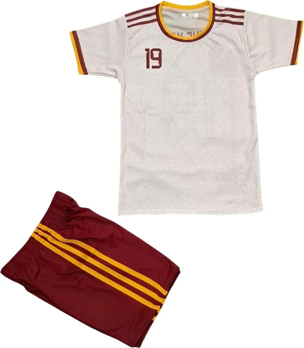 White_Linen_Spain_Football_Jersey_Set_For_Boys
