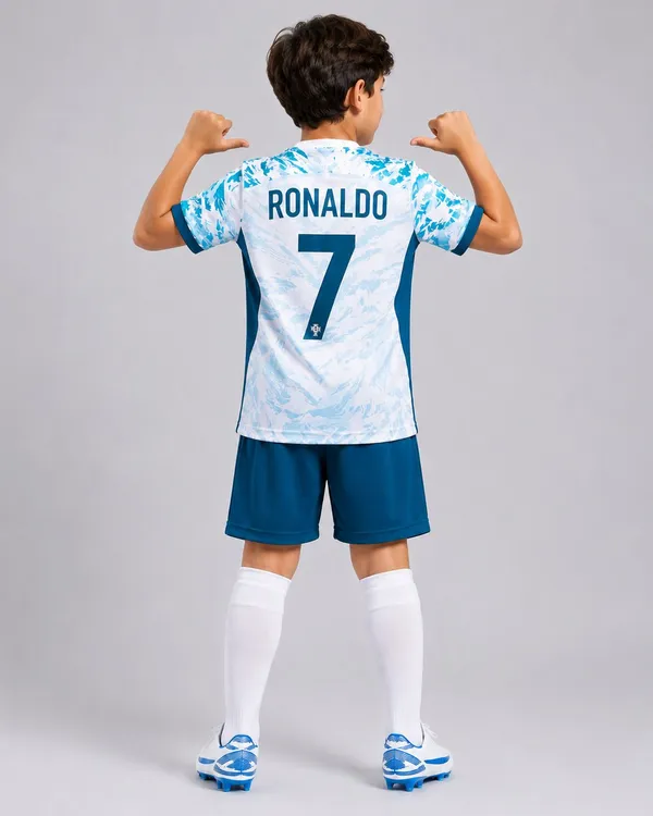 Aqua_Blue_Lycra_Portugal_Football_Jersey_Set_For_Baby_Boys_&_Baby_Girls