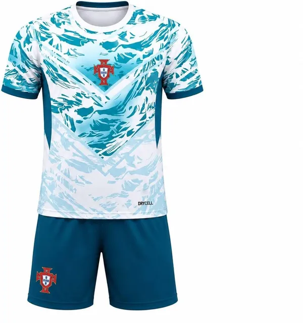 Teal_Linen_Regular_Fit_Football_Jersey_T-Shirt_and_Shorts_Set_For_Boys