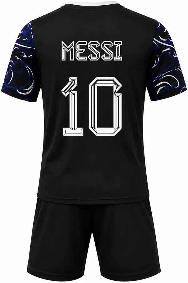 Blue_Linen_Regular_Football_T-Shirt_and_Shorts_Set_For_Boys_&_Girls