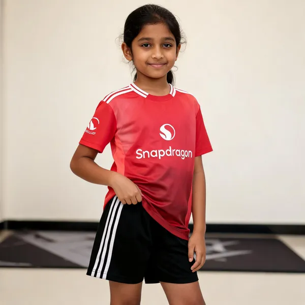 Red_Polyester_Regular_Fit_T-Shirt_&_Shorts_Set_For_Boys_&_Girls