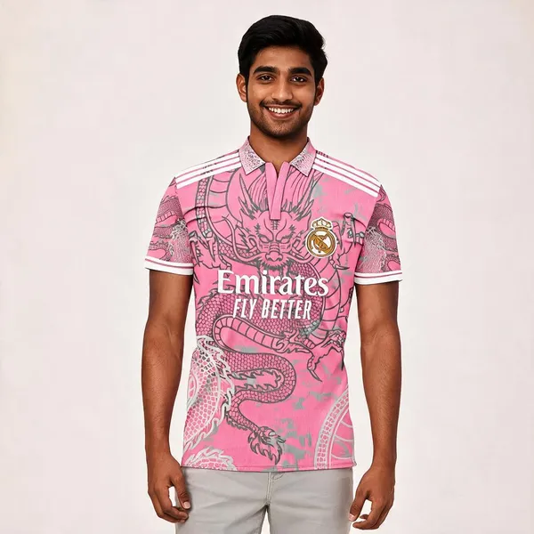 Pink_Linen_Regular_Fit_Polo_Neck_Football_T-Shirt_For_Men