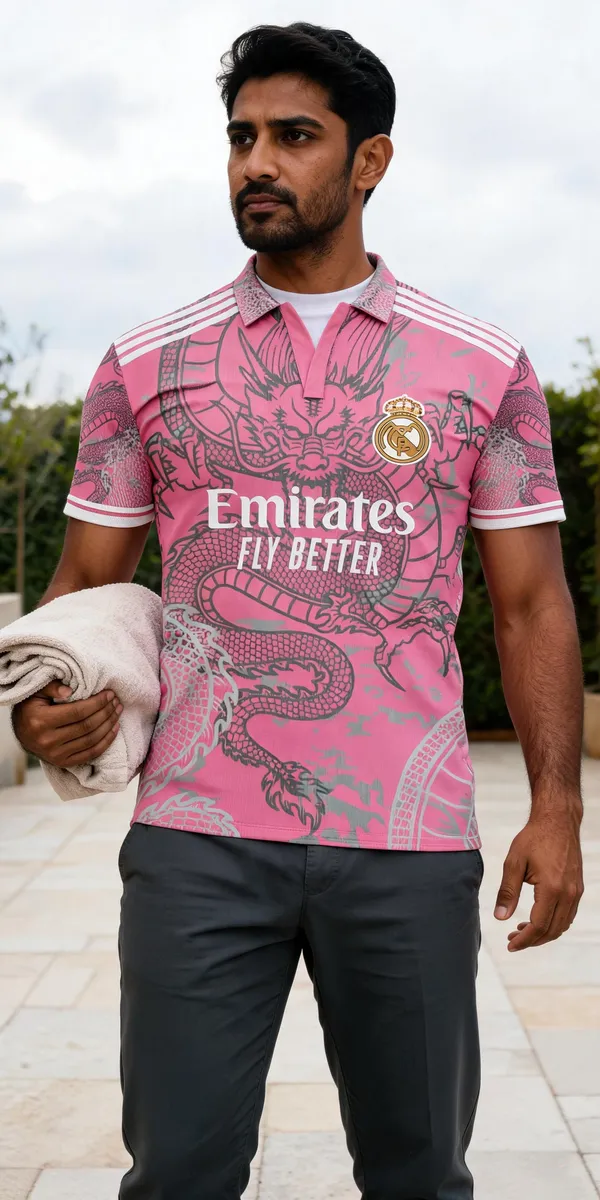 Pink_Linen_Polo_Neck_T-Shirt_For_Men