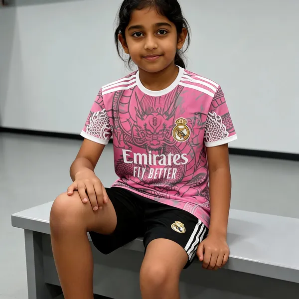 Pink_Polyester_Real_Madrid_Dragon_Print_Football_Jersey_Set_For_Boys_&_Girls