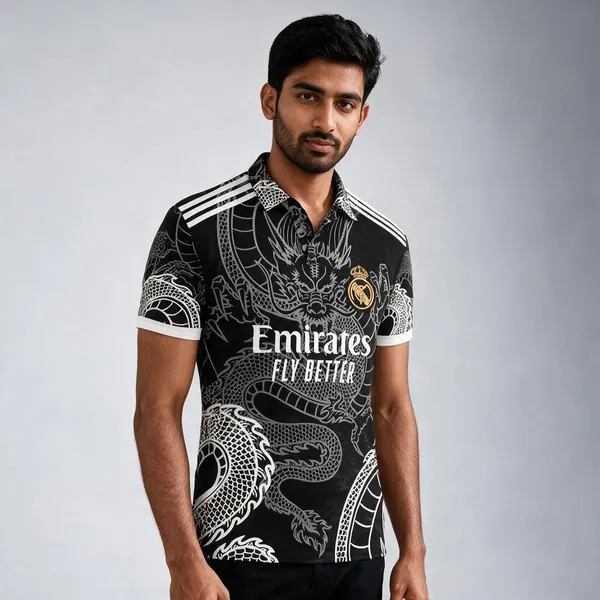 Black_Linen_Graphic_Print_Polo_T-Shirt_For_Men