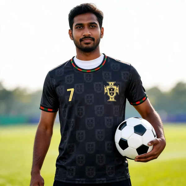 Black_Linen_Round_Neck_Portugal_No._7_Football_Jersey_For_Men