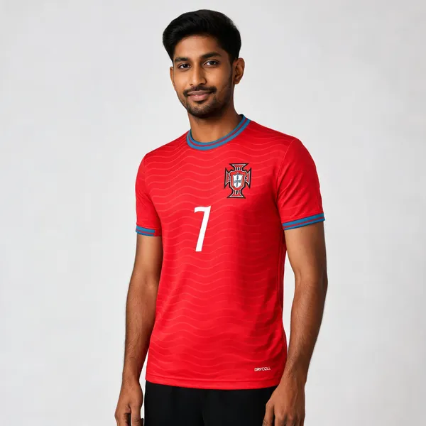 Red_Linen_Printed_Round_Neck_T-Shirt_For_Men