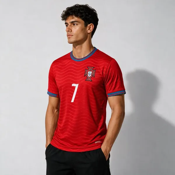 Red_Linen_Round_Neck_Portugal_No._7_Football_Jersey_For_Men