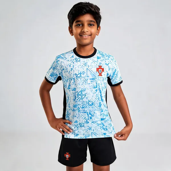 Polyester_Football_Jersey_T-Shirt_&_Shorts_Set_For_Boys_&_Girls