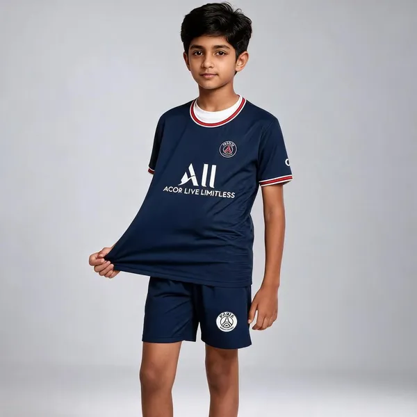 Blue_Polyester_Psg_Football_Jersey_&_Shorts_Set_For_Boys_&_Girls