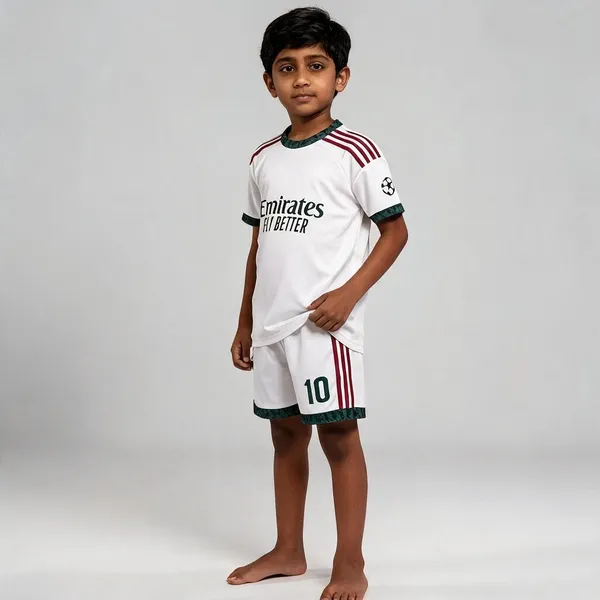 White_Linen_Striped_Sports_Jersey_And_Shorts_Set_For_Boys