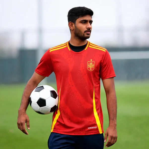Red_Linen_Round_Neck_Spain_Football_Jersey_For_Men