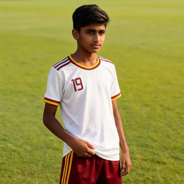 White_Linen_Spain_Football_Jersey_Set_For_Boys