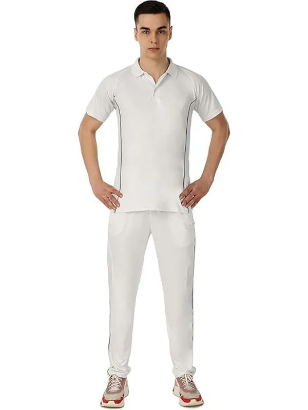 White_Polyester_Cricket_Jersey_&_Trouser_Set_For_Men