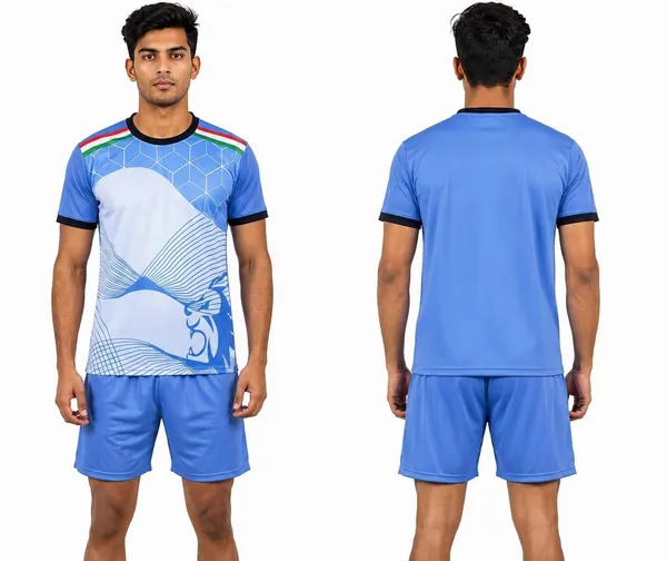 Blue_Polyester_Graphic_Print_Sports_T-Shirt_&_Shorts_Set_For_Men