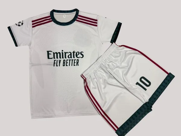 White_Linen_Striped_Sports_Jersey_And_Shorts_Set_For_Boys