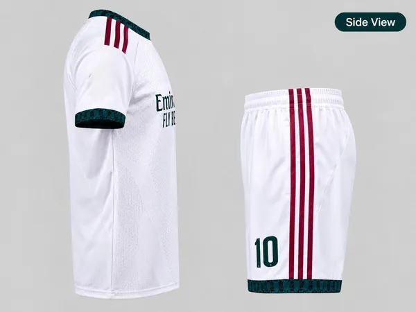 White_Linen_Striped_Sports_Jersey_And_Shorts_Set_For_Boys