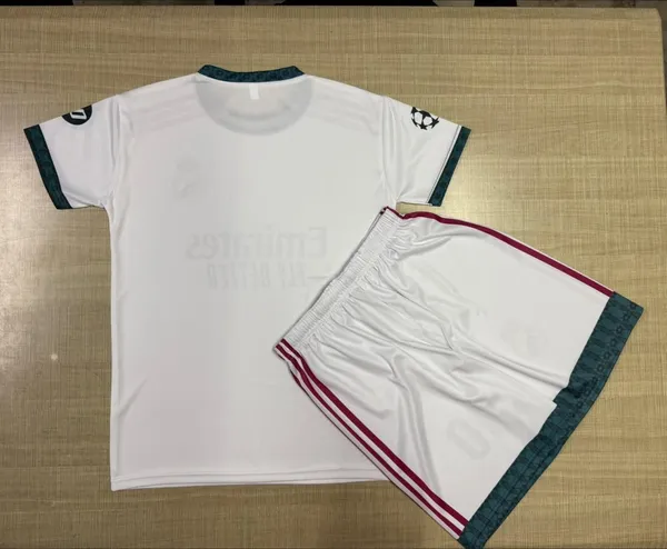 White_Linen_Striped_Sports_Jersey_And_Shorts_Set_For_Boys