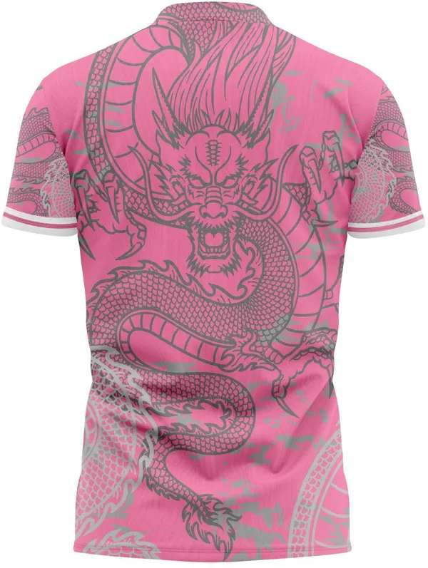 Pink_Linen_Polo_Neck_T-Shirt_For_Men