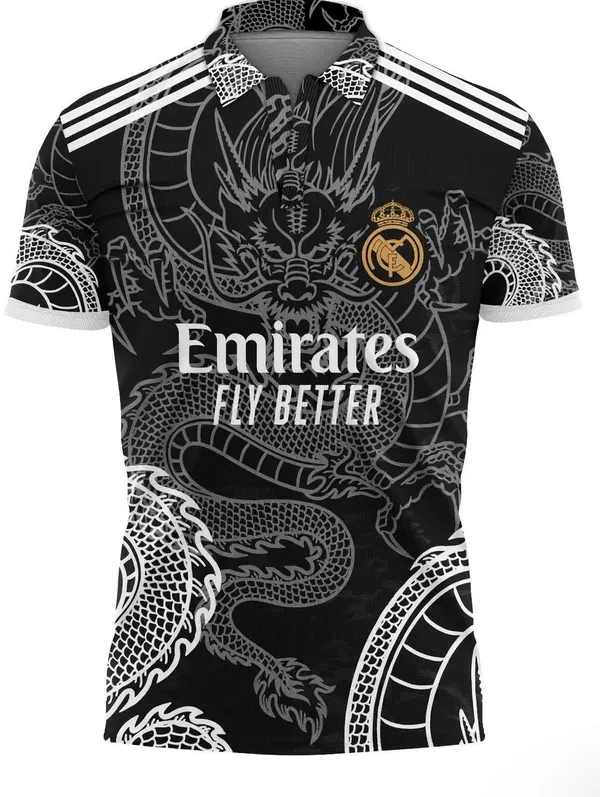 Black_Linen_Graphic_Print_Polo_T-Shirt_For_Men