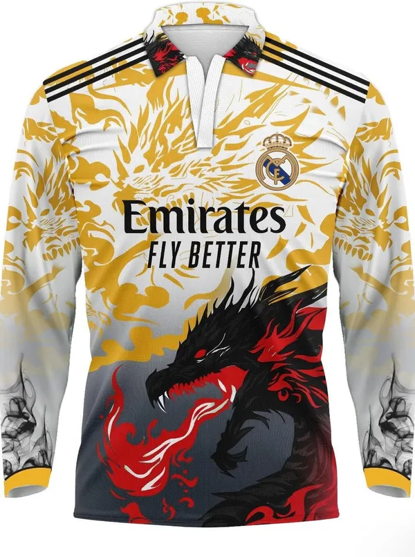 Multicolor_Linen_Polo_Neck_Full_Sleeve_Real_Madrid_Jersey_For_Men