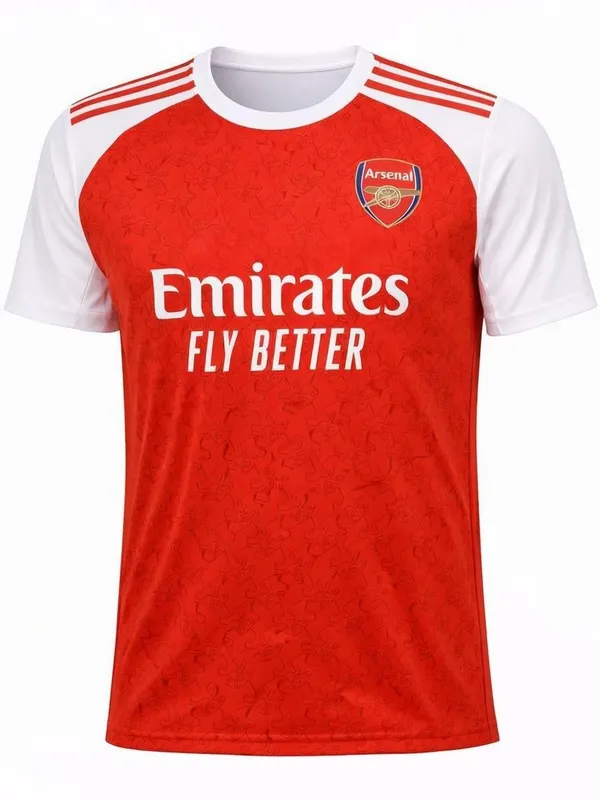 Red_Linen_Arsenal_Round_Neck_Football_Sports_T-Shirt_For_Men
