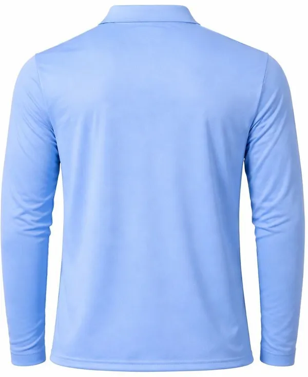 Light_Blue_Linen_Fire_&_Water_Print_Polo_T-Shirt_For_Men