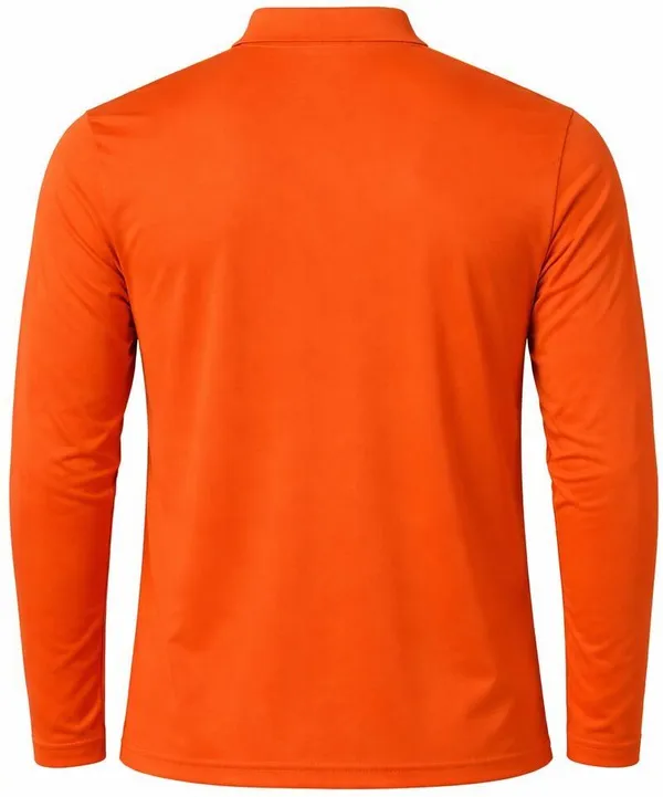 Multicolor_Linen_Full_Sleeve_Polo_Neck_T-Shirt_For_Men