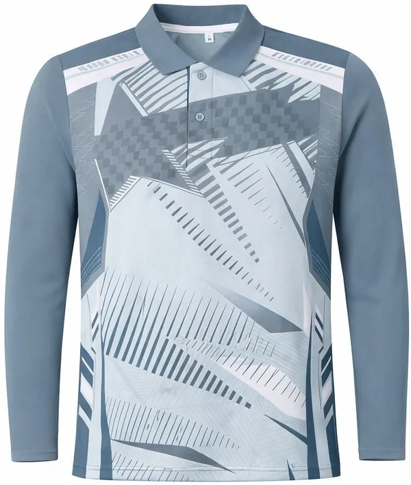 Multicolor_Linen_Full_Sleeve_Polo_Neck_Football_T-Shirt_For_Men