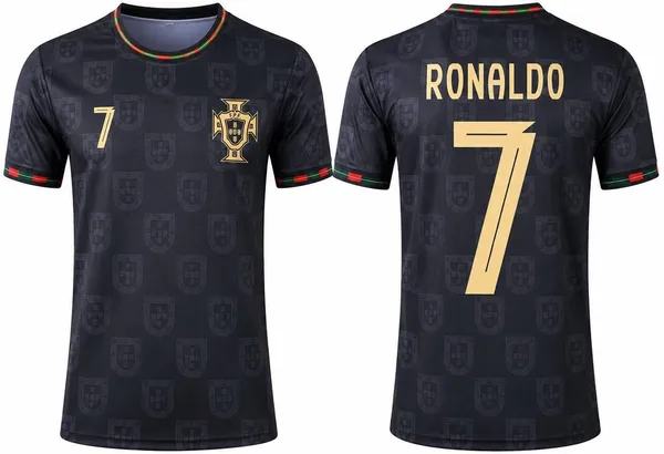 Black_Linen_Round_Neck_Portugal_No._7_Football_Jersey_For_Men