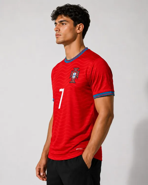 Red_Linen_Round_Neck_Portugal_No._7_Football_Jersey_For_Men