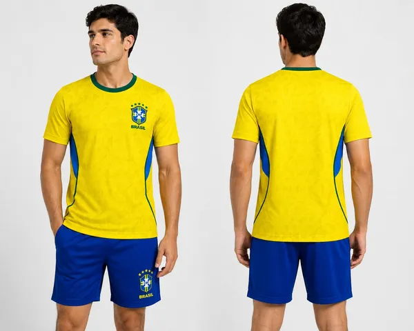 Yellow_Linen_Printed_Football_Jersey_Set_For_Men