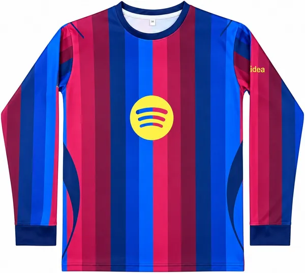 Multicolor_Linen_Round_Neck_Full_Sleeve_Barcelona_Jersey_For_Men