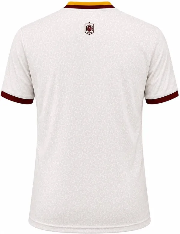 White_Polyester_Self_Design_V_Neck_T-Shirt_For_Men