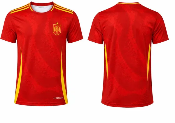 Red_Linen_Round_Neck_Spain_Football_Jersey_For_Men