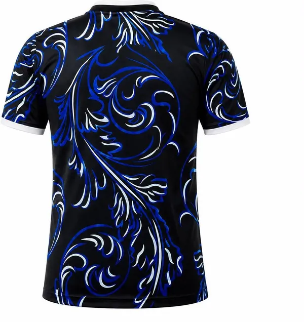 Blue_Linen_Round_Neck_Printed_Athletic_Sports_Jersey_For_Men