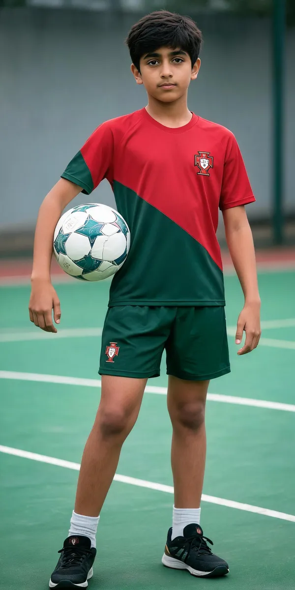 Red_Polyester_Regular_Football_T-Shirt_&_Shorts_Set_For_Boys_&_Girls