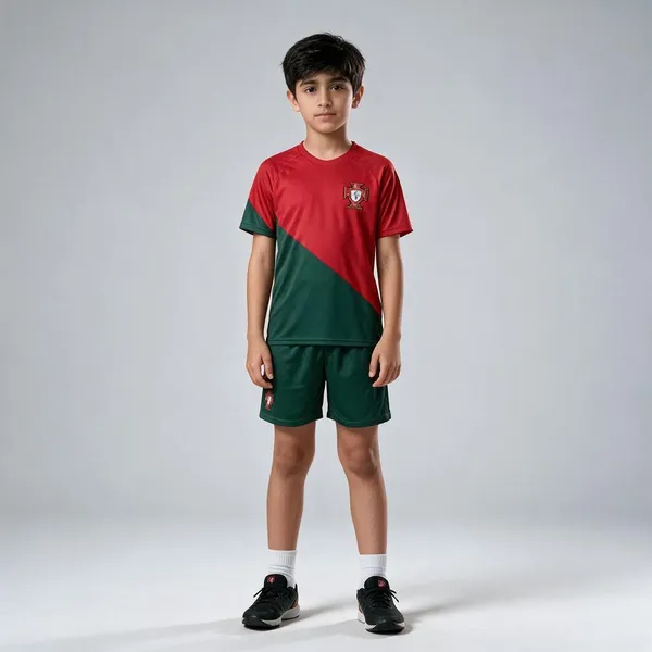 Red_Polyester_Regular_Football_T-Shirt_&_Shorts_Set_For_Boys_&_Girls