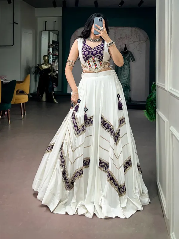 Sm_Royal_White_Rayon_Lehenga_With_Mirror_Work_Blouse_Default_Title