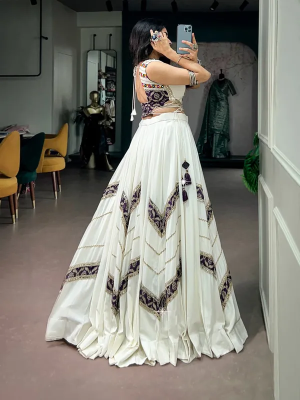 Sm_Royal_White_Rayon_Lehenga_With_Mirror_Work_Blouse_Default_Title
