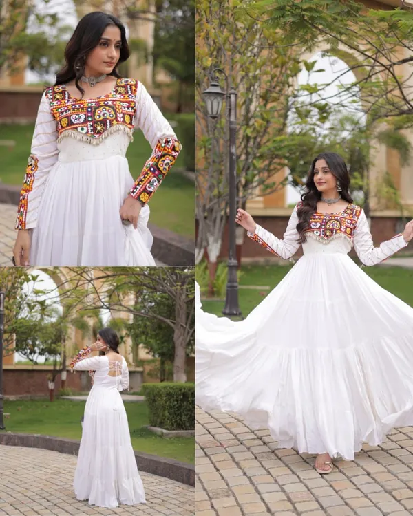 Sm_Rayon_Navratri_Gown_With_Mukaish_Gamthi_Embroidery_White