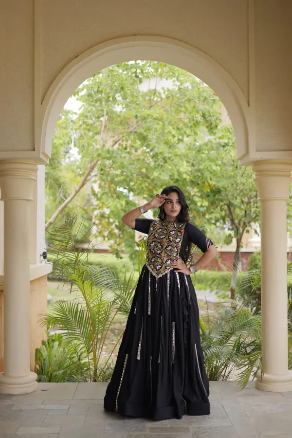 Sm_Rayon_Mirror_Work_Lehenga_With_Embroidered_Blouse_White