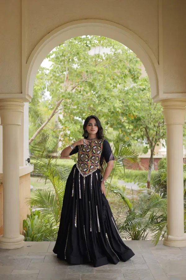 Sm_Rayon_Mirror_Work_Lehenga_With_Embroidered_Blouse_White