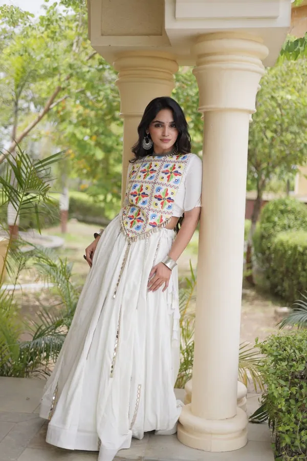 Sm_Rayon_Mirror_Work_Lehenga_With_Embroidered_Blouse_White