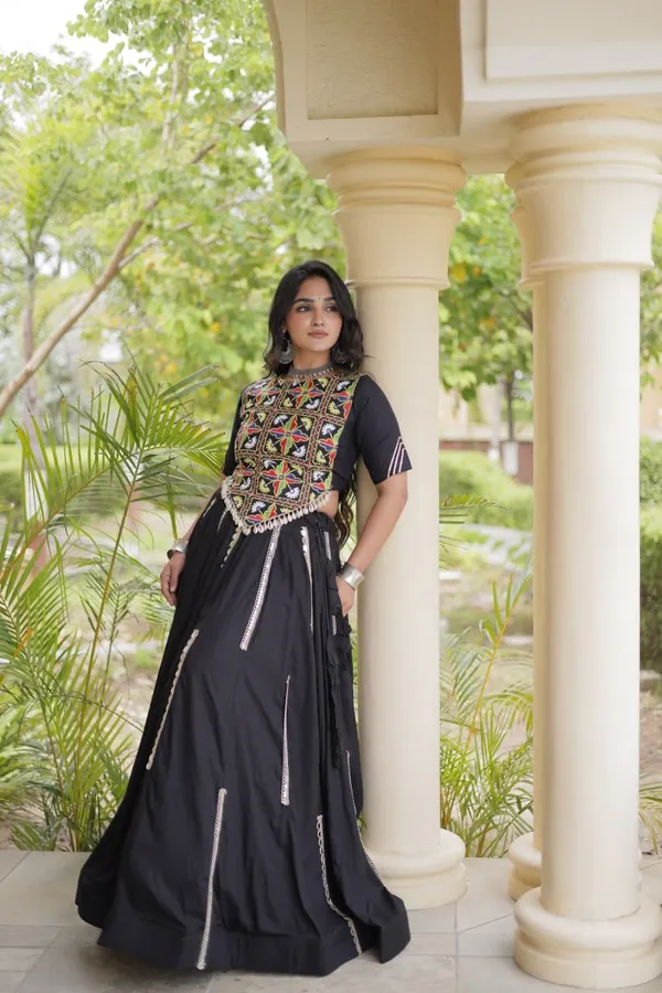 Sm_Rayon_Mirror_Work_Lehenga_With_Embroidered_Blouse_White