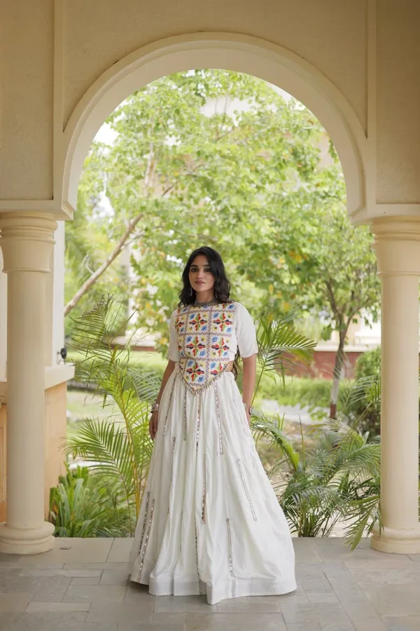 Sm_Rayon_Mirror_Work_Lehenga_With_Embroidered_Blouse_White