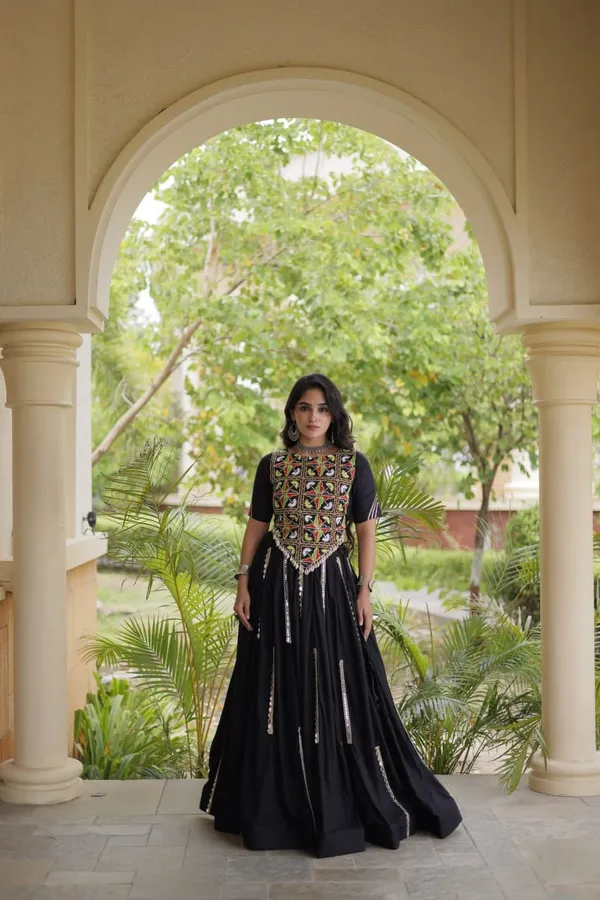 Sm_Rayon_Mirror_Work_Lehenga_With_Embroidered_Blouse_White