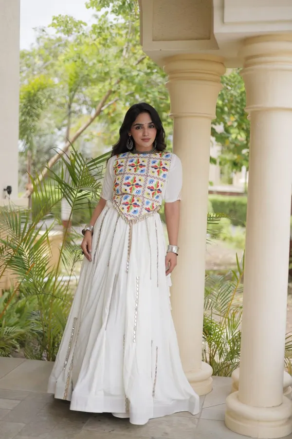 Sm_Rayon_Mirror_Work_Lehenga_With_Embroidered_Blouse_White