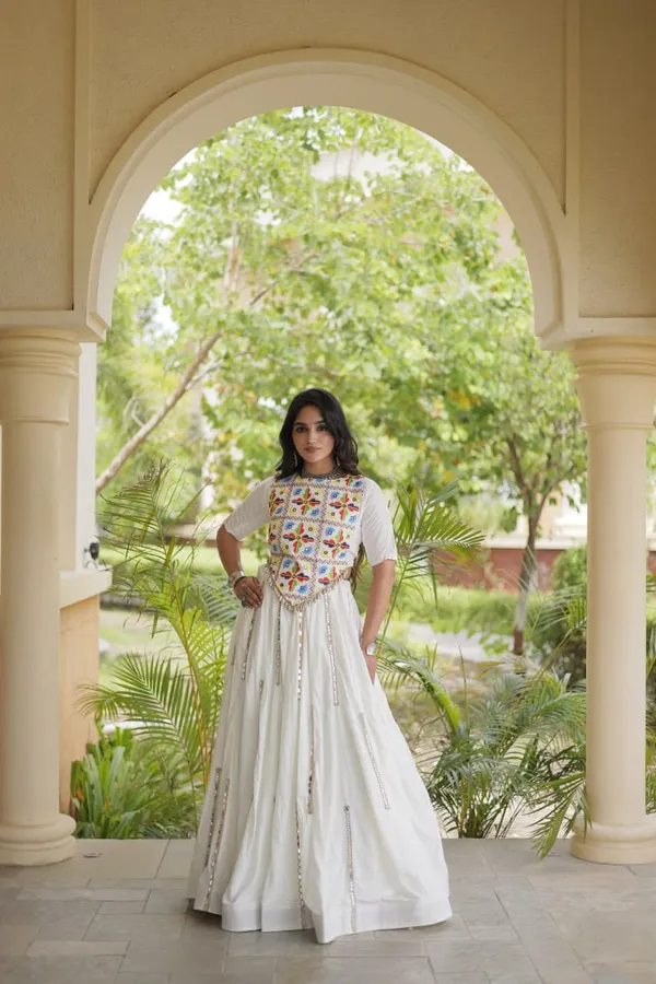 Sm_Rayon_Mirror_Work_Lehenga_With_Embroidered_Blouse_White