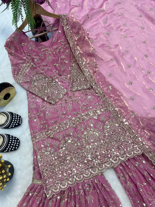 Sm_Designer_Fancy_Crushed_Silk_Sharara_Suit_Set_With_5mm_Sequence_Embroidery_Dupatta_Rust_Orange